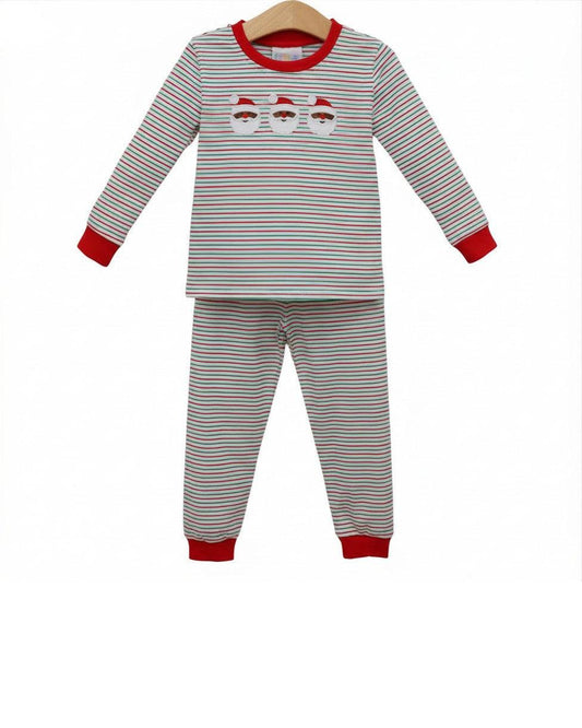 Christmas Candy Stripe Dark Skin Santa Set