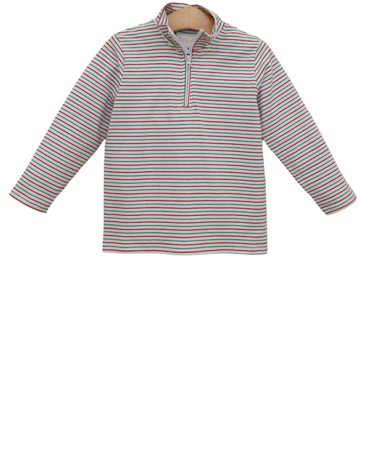 Christmas Candy Stripe Evan Pullover