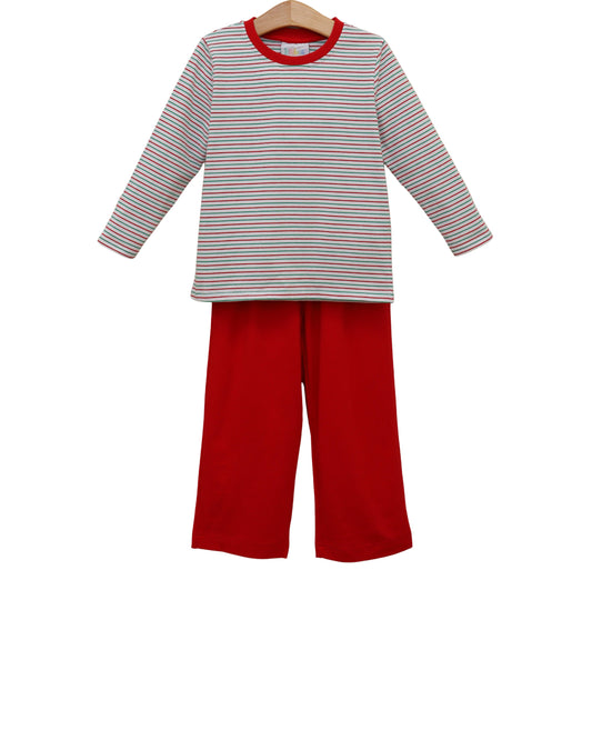Christmas Candy Stripe Thomas Pants Set