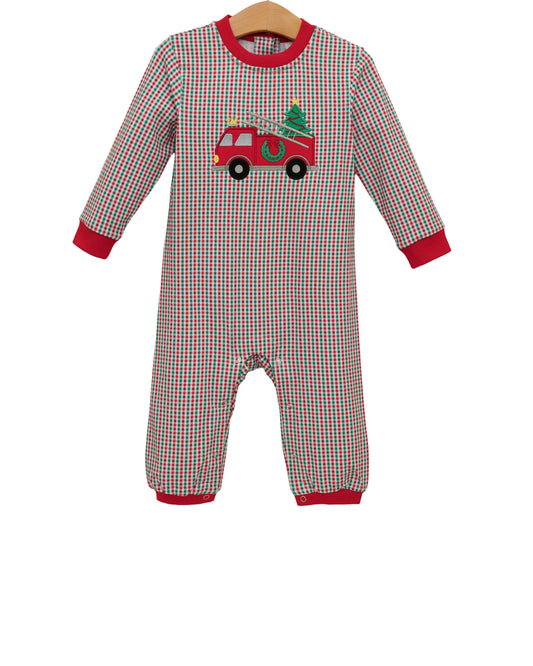 Festive Firetruck Romper