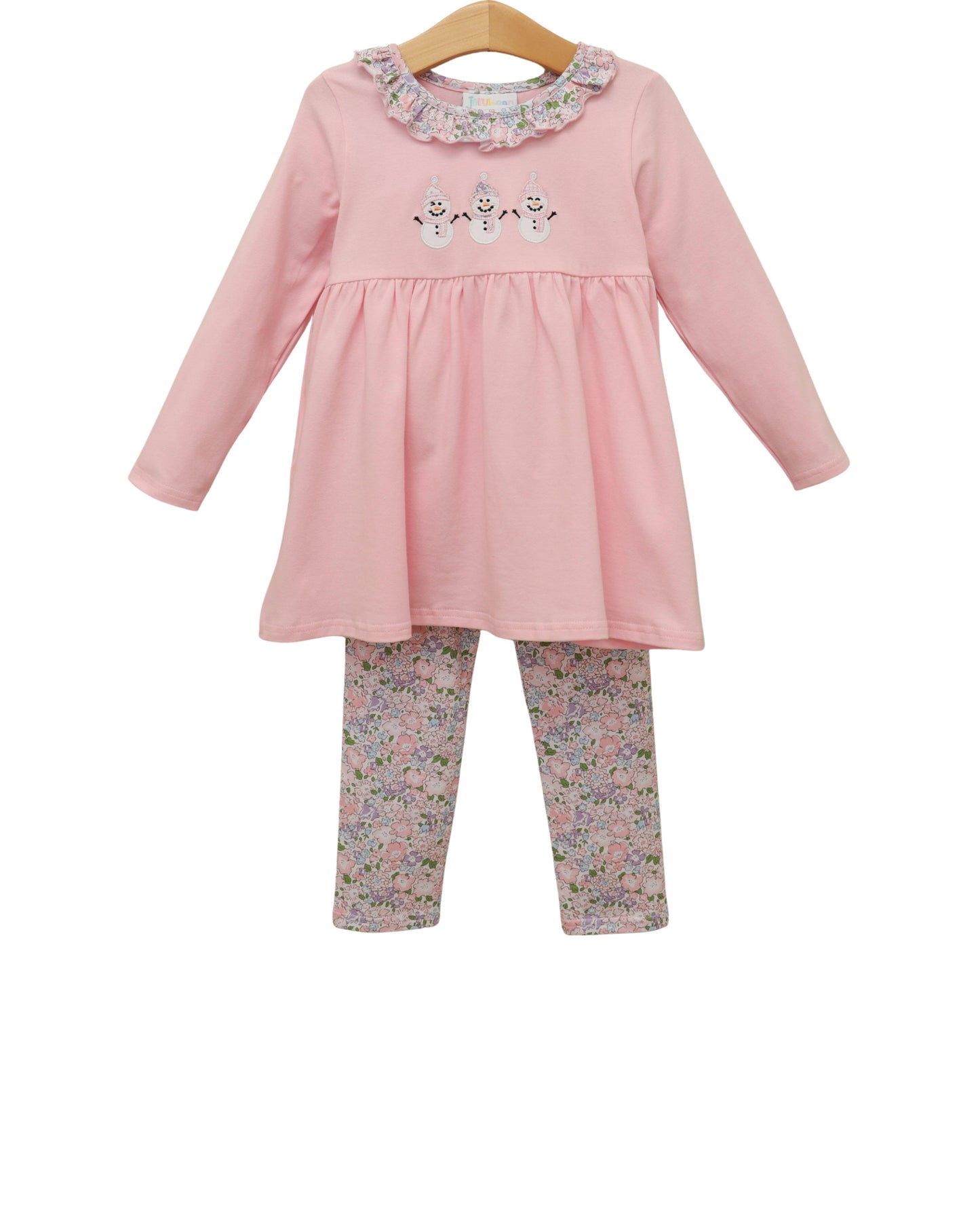 Frosty Friends Ruffle Pants Set