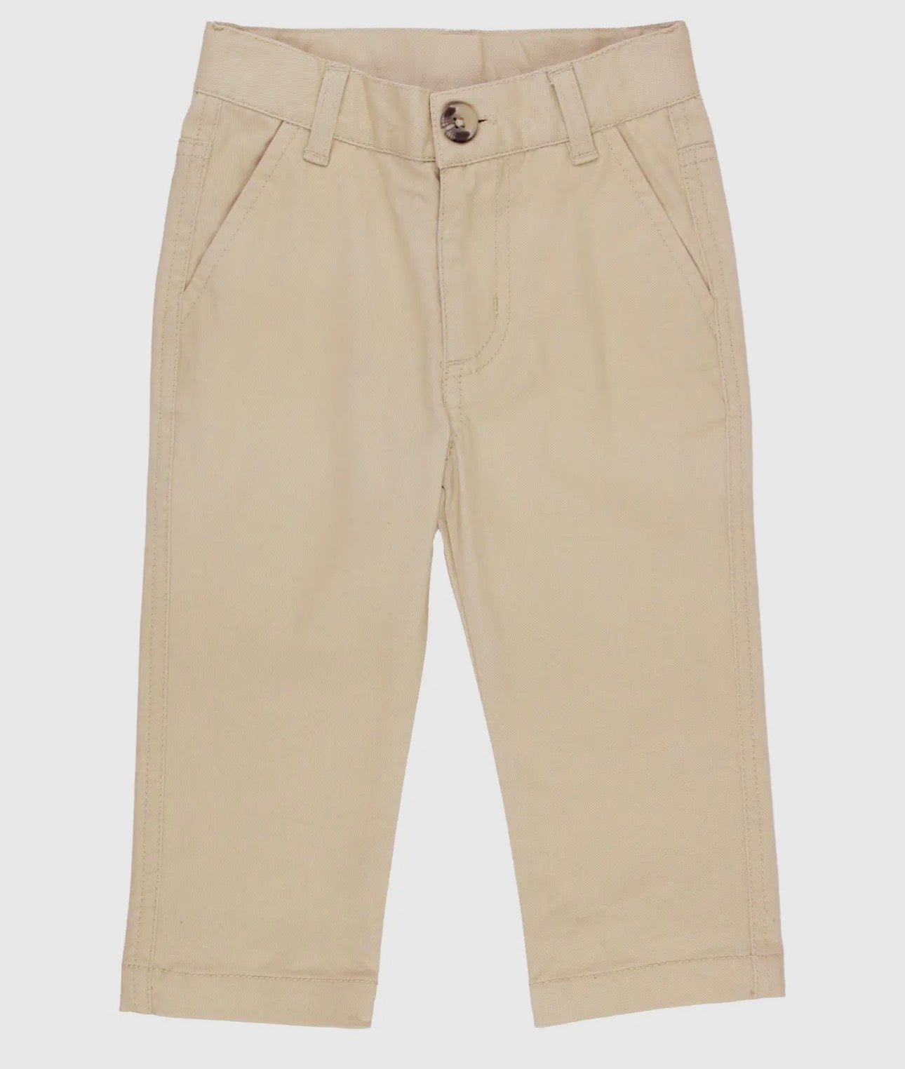 Boys Khaki Stretch Chino Pants
