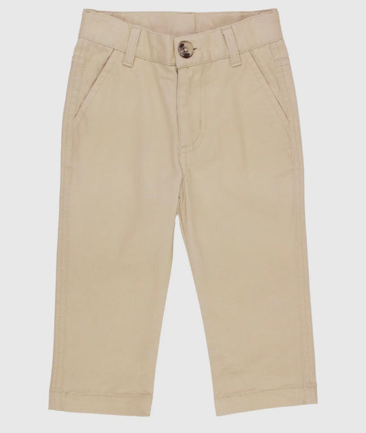 Boys Khaki Stretch Chino Pants