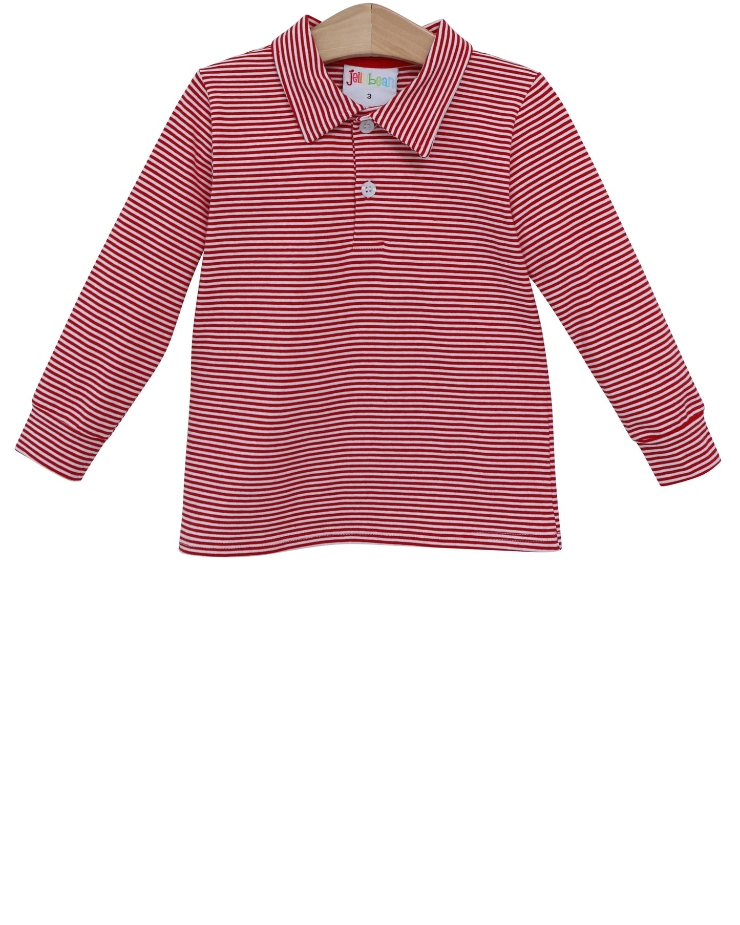 Michael Polo LS- Red Stripe