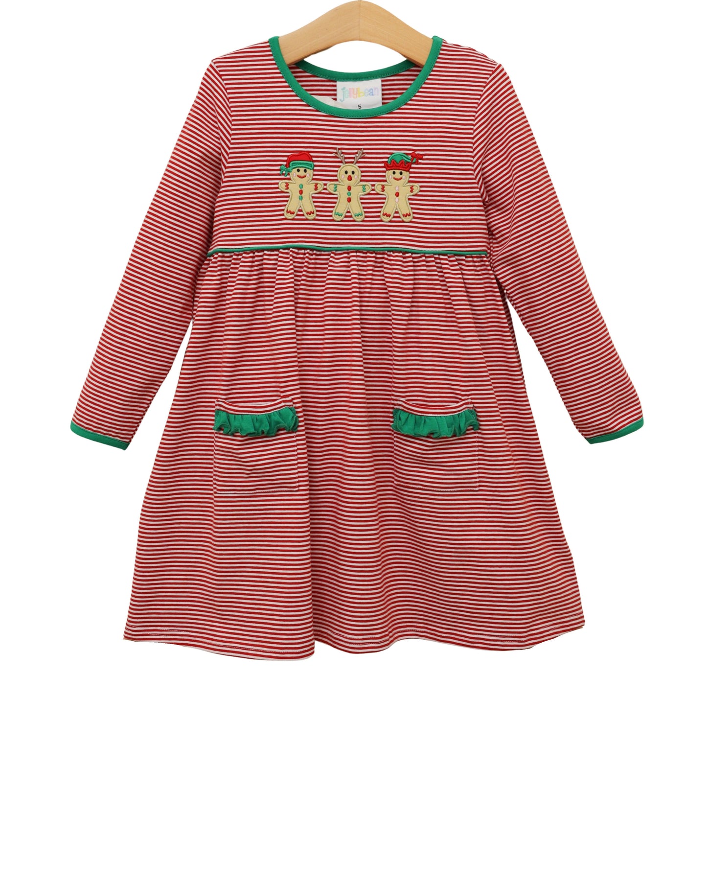 Santa's Sweet Helpers Ruffle Pocket Dress